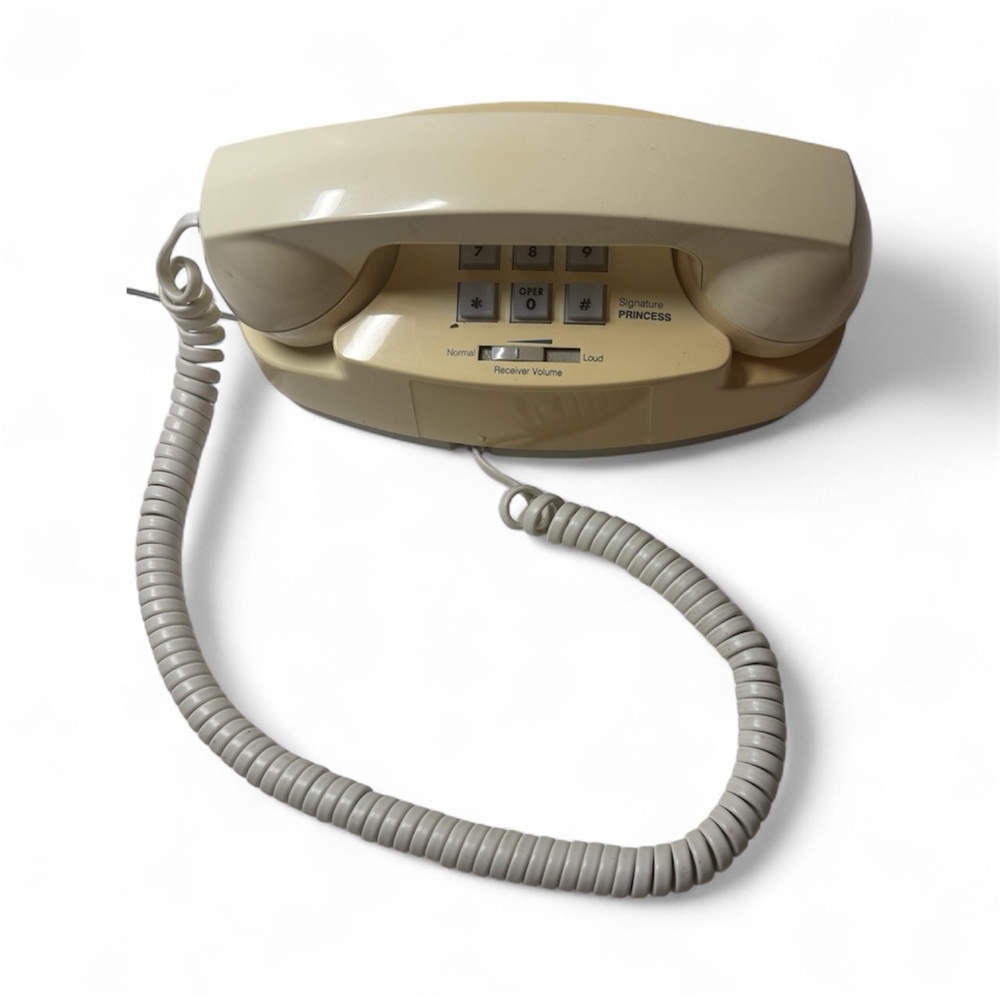Vintage Cream Princess Phone